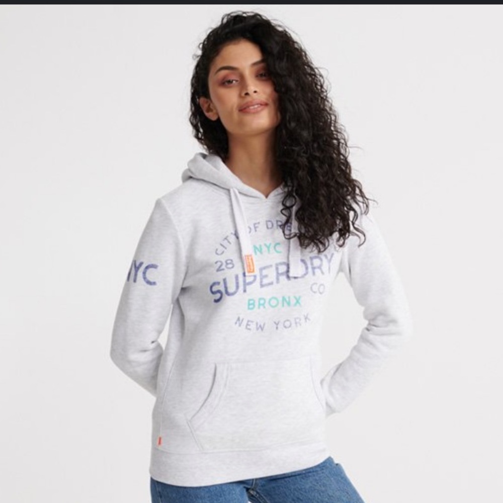 Superdry fleece hoodie. Size small and loved.